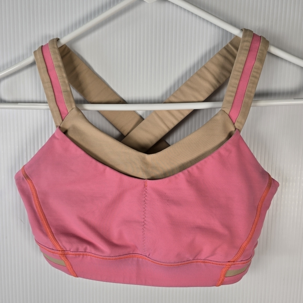 Lululemon‎ Rack Pack Bra in Very Light Flare / Peach Fuzz Size 6 Sports Bra